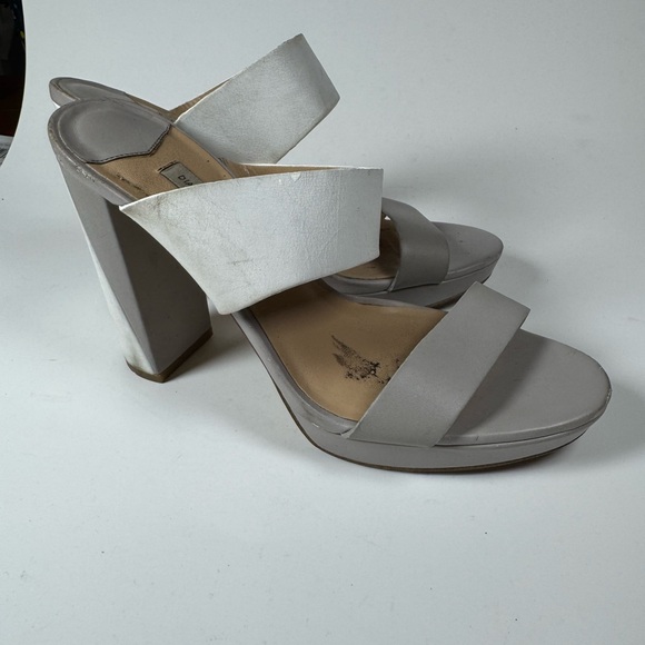 Diane Von Furstenberg Bruges Double Leather Strap Sandals Size‎ 8 - Picture 1 of 6
